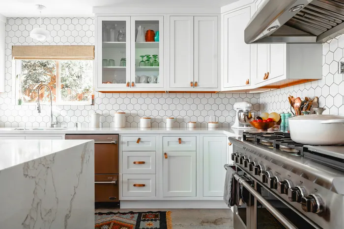 Bright kitchen in a Southern California home